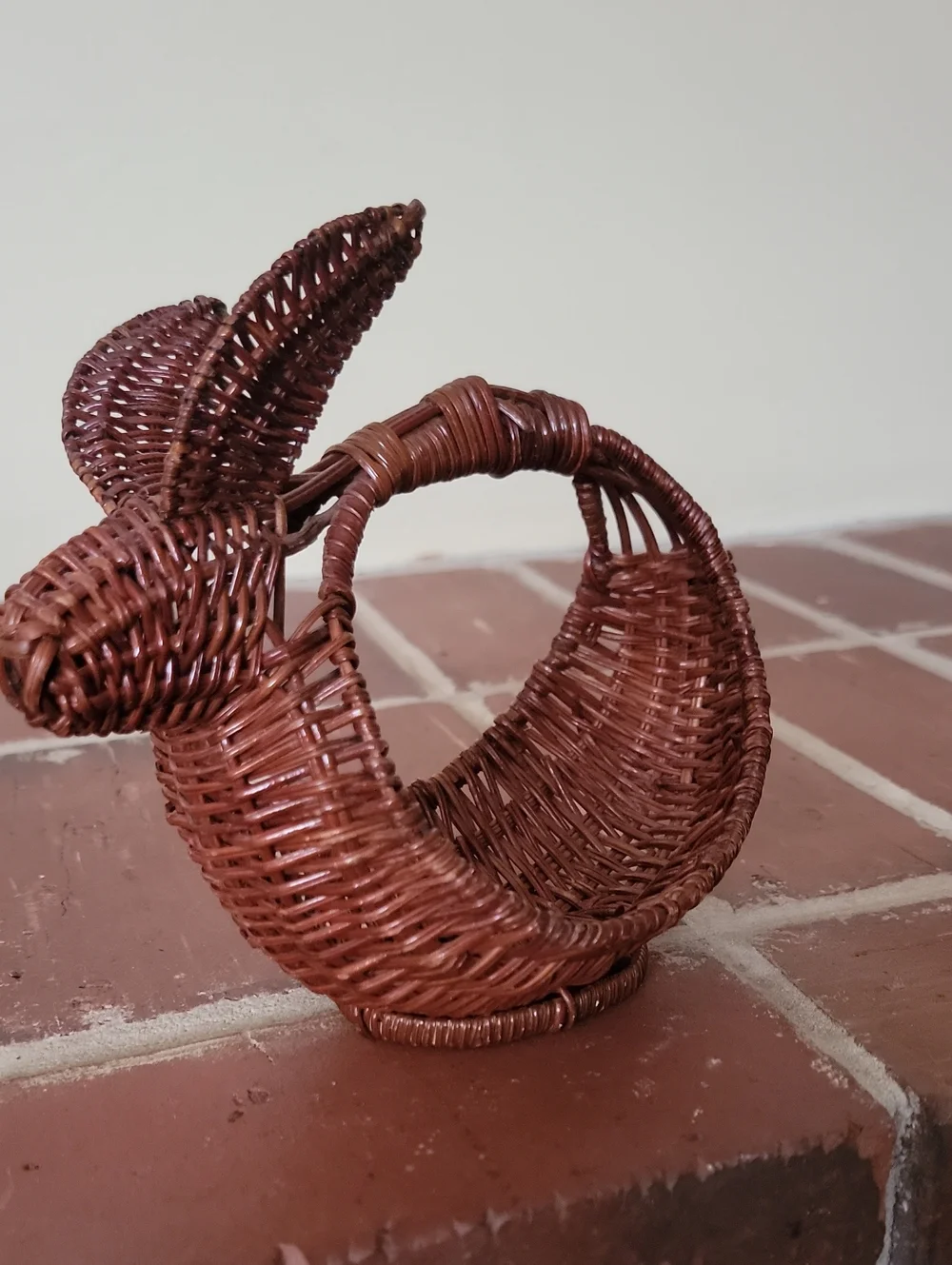 Woven Rabbit Napkin Ring - Brown